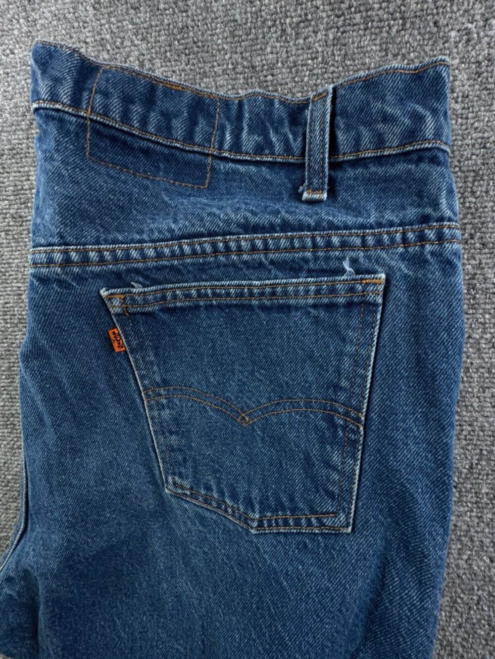 VTG Levi’s 1986 Orange Tab Denim Jeans 39x28 Zip Fly USA Blue Straight Leg Baggy